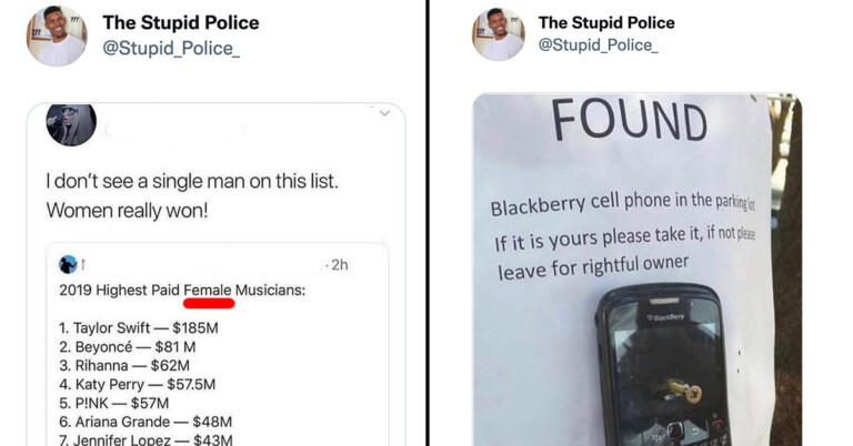 The “Stupid Police” Twitter Account Is Devoted To Sharing People’s Dumbest Moments