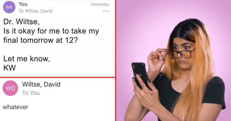 Students Share Jarring Emails From Extremely Blunt Professors (19 Pics)
