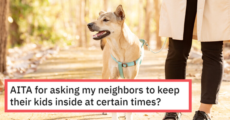 Woman Asks If She’s Wrong Tell Neighbor Kids Not To Play Outside At The Same Time As Her Dog
