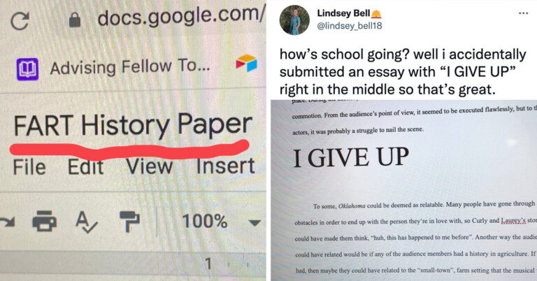 Oh No — 16 Students Who Accidentally Turned In Work With Cringeworthy Mistakes