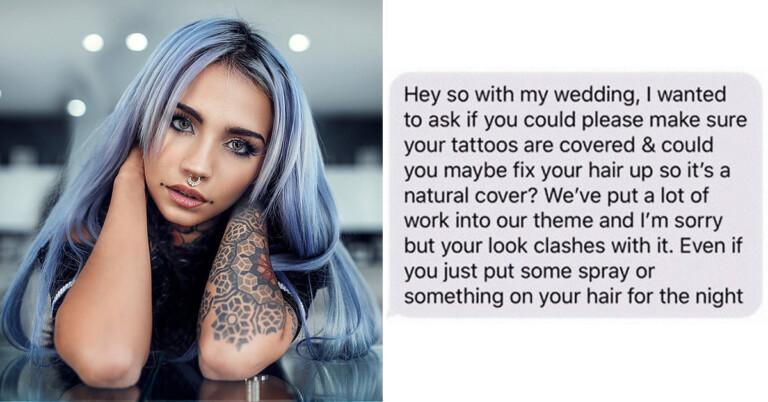 This Bridezilla Demanded Her Wedding Party Dye Their Hair And Cover Tattoos For The Ceremony