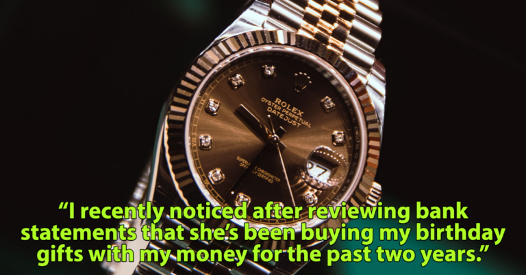 Husband Mad At Wife For Buying Him An Expensive Rolex With His Own Money