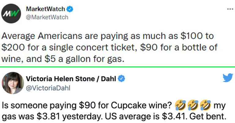 Tweet Claiming ‘Average Americans’ Buy $90 Bottles Of Wine Gets Roasted