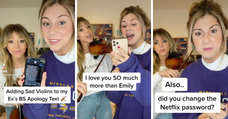 Woman Sings Her Cheating Ex’s Lame Apology Text And Goes Viral