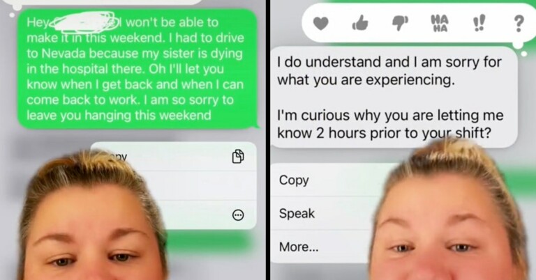 Woman Rips Boss Who Berated Her For Missing Work While Her Sister Was Dying