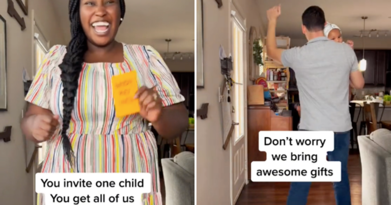 TikTok Mom Brings All 5 Of Her Kids To A Birthday Party If One Is Invited, Sparking A Debate