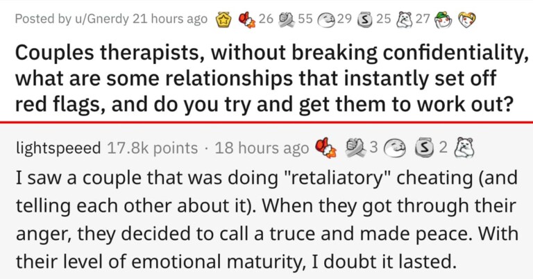 Couples Therapists Are Sharing Relationship Red Flags (15 Posts)