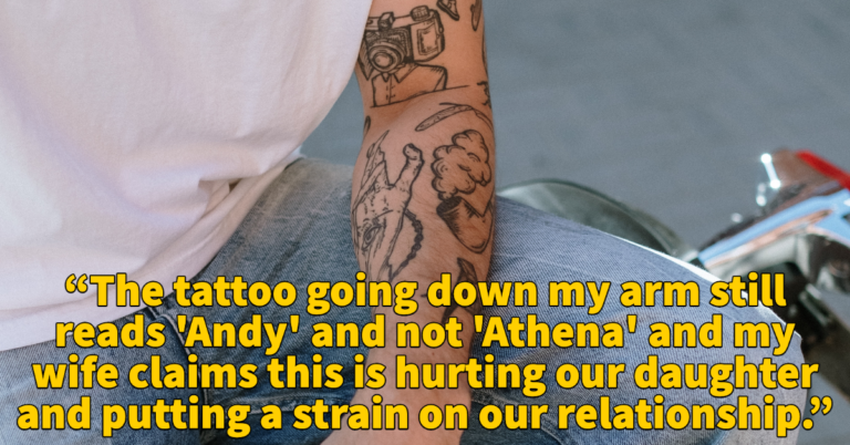 Father Of Trans Kid Asks If He’s Wrong To Refuse To Change Tattoo To Accommodate Pronouns