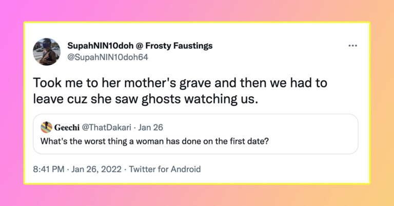 People Are Sharing The Worst Thing A Woman’s Ever Done On A First Date (24 Tweets)