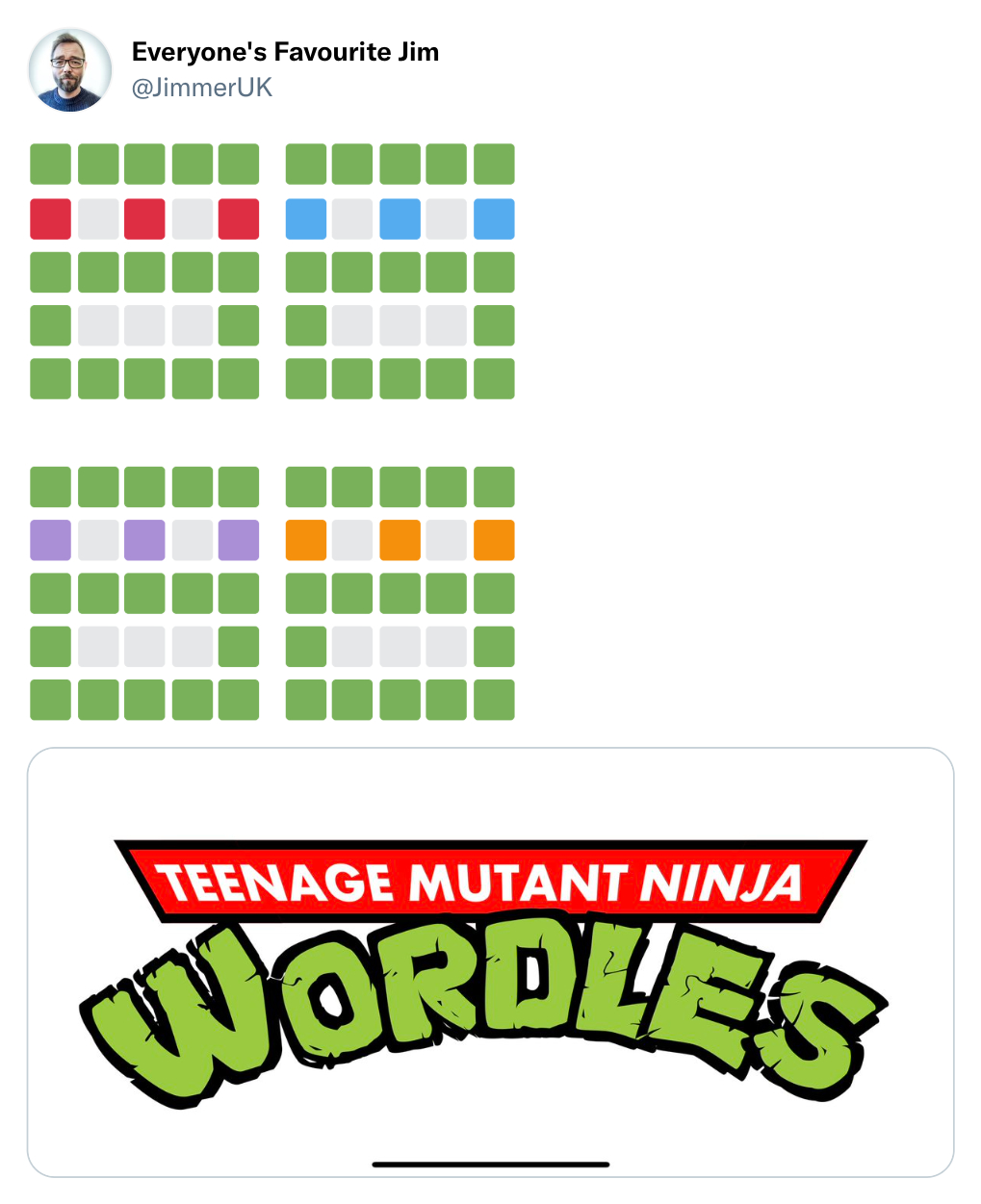 TMNT wordle meme