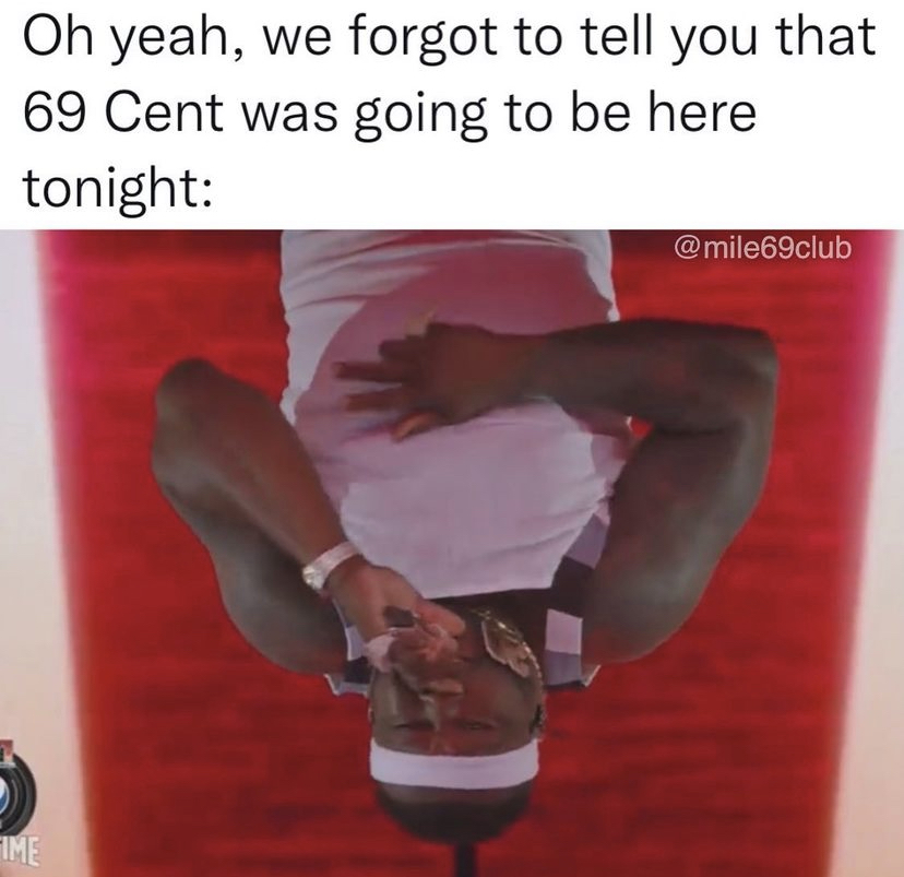 super bowl halftime show meme - 50 cent 69 