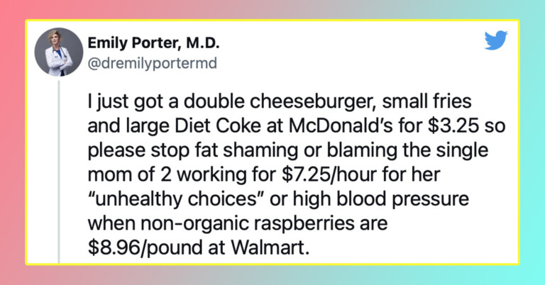 ER Doctor Goes Viral For Noting That Fast Food Is Sometimes All People Can Afford