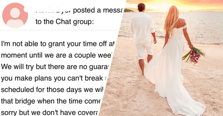 Groom Quits Job After Having Honeymoon Vacation Request Denied, Goes Viral