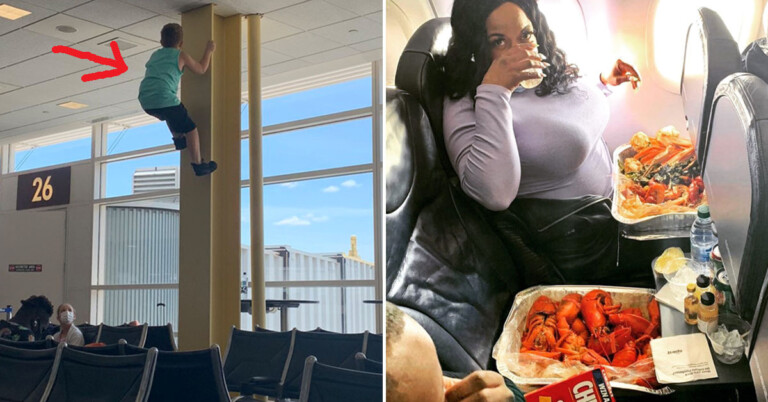 Instagram Account Compiles The Most Shamefully Bizarre Images Of Passengers (20 Pics)