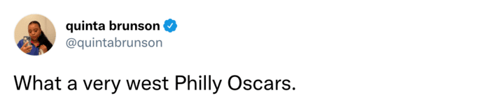 oscars tweets - west philly