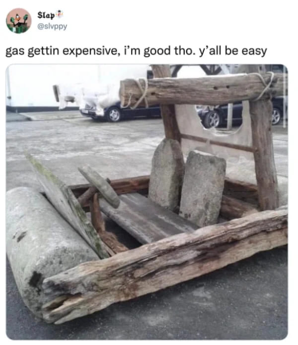 gas meme - flintstones