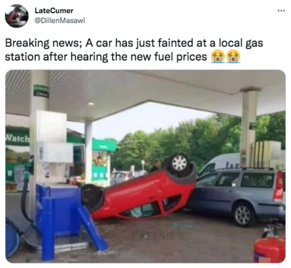 27 Hilarious Gas Memes And Tweets That Cost Exactly $0 Per Laugh