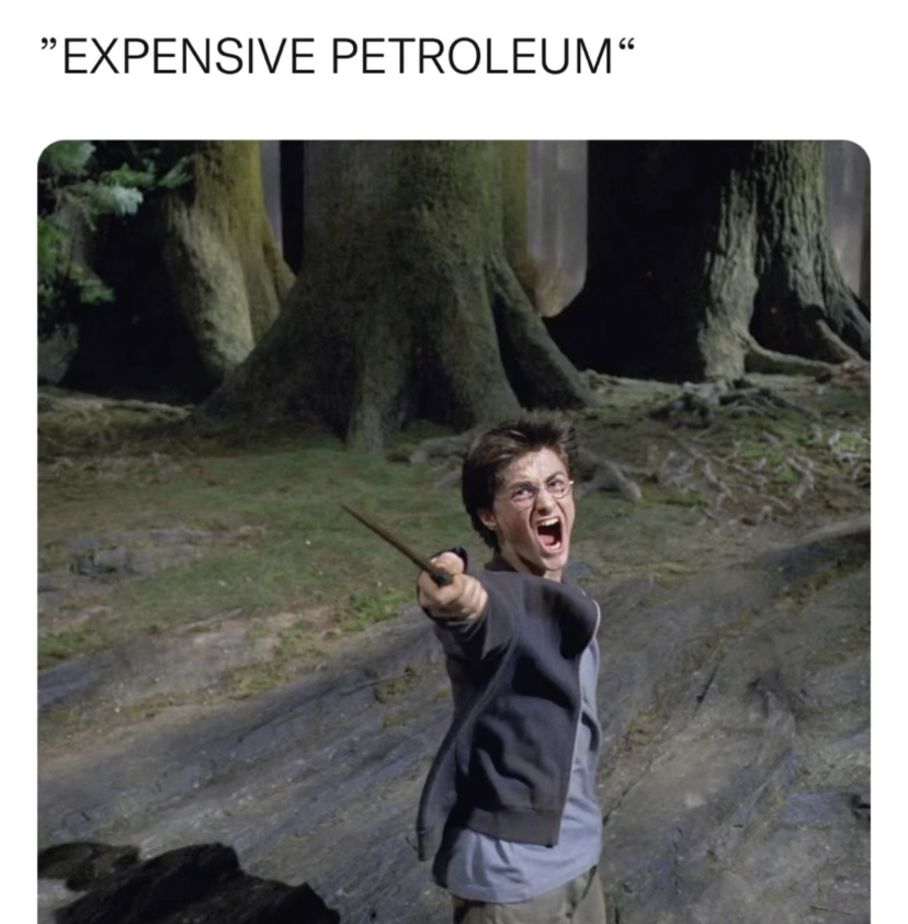 gas meme -  harry potter