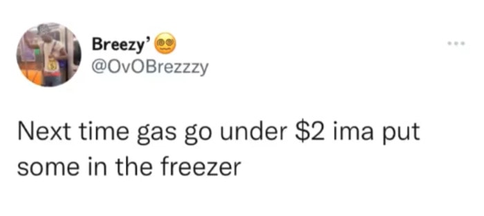gas meme - put in freezer