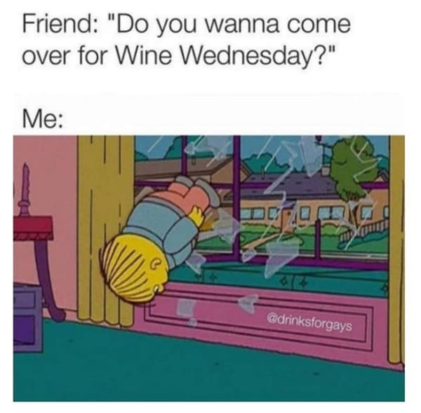 Wine Meme - come over for wine