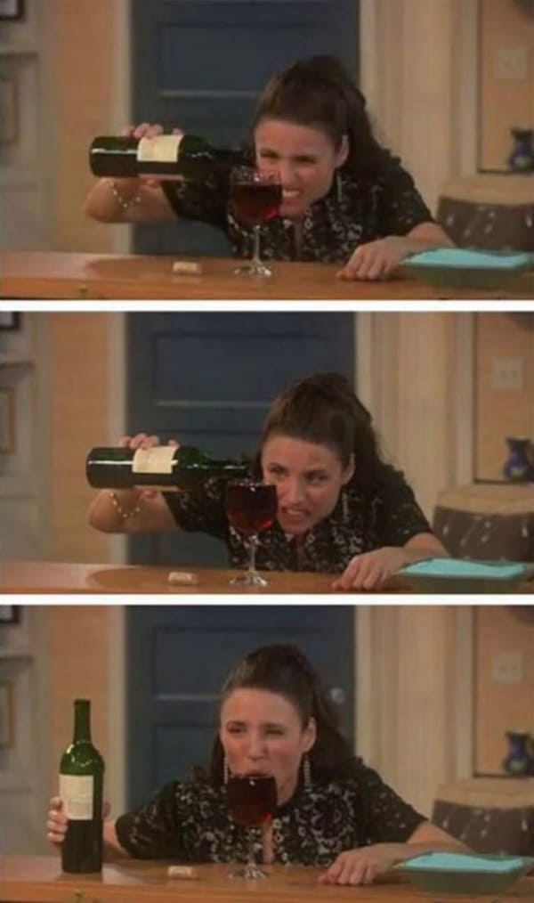 Wine Meme - pouring wine