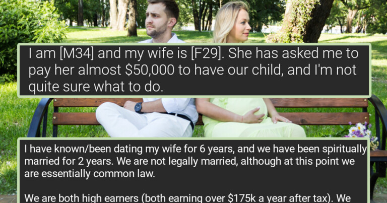 Wife Starts Debate After Asking Husband To Pay $50k For Her Pregnancy