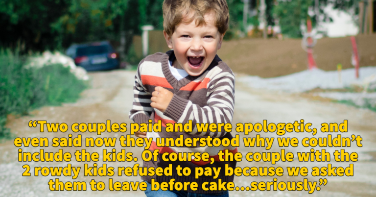 Bride Asks If She’s Wrong To Charge People Who Bring Kids To Her Childfree Wedding