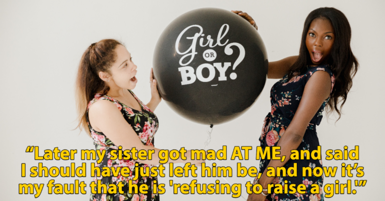 Man Yells At Sister’s Husband For Moping At Gender Reveal Party Because He’s Not Getting A Son