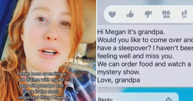 Granddaughter Shares Story Of How Her Grandpa Called In Tears, Asking Her If She’d Like To Have A Sleepover