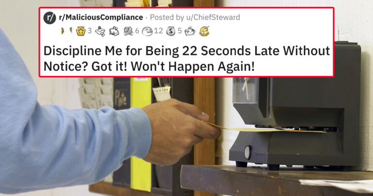 Employee Gets Revenge On Employer For 11 Years After Getting Disciplined For Being 22 Seconds Late