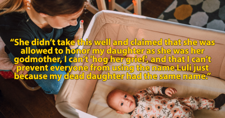 Mom Asks If She Overreacted To Friend Who Named Her Baby After Her Deceased Child