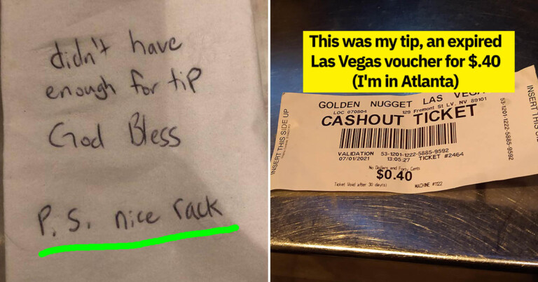 Thanks For The “Tip,” But Maybe Next Time Leave An Actual Tip? (19 Incredibly Rude Customers)