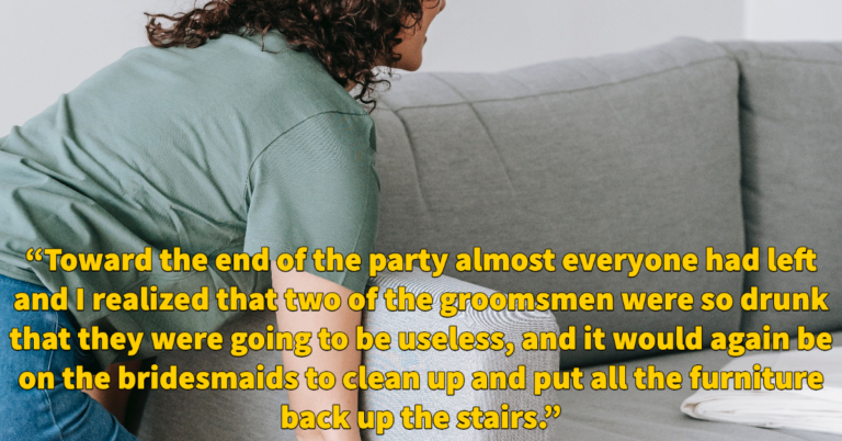 Bridesmaid Asks ‘AITA’ For Leaving Wedding Early To Skip Cleanup Duties