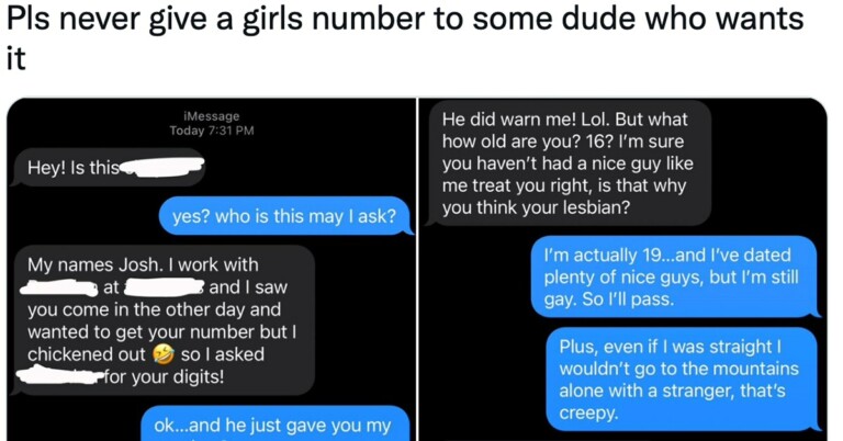 Creepy Viral Text Exchange Highlights Why You Should Never Give Random Dudes Your Friend’s Number