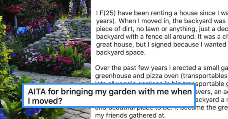 Landlord Furious When Tenant Takes Her Garden With Her After Getting Kicked Out And People Love It