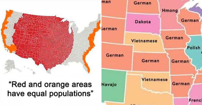 30+ Maps That Show How Little You Actually Know About America