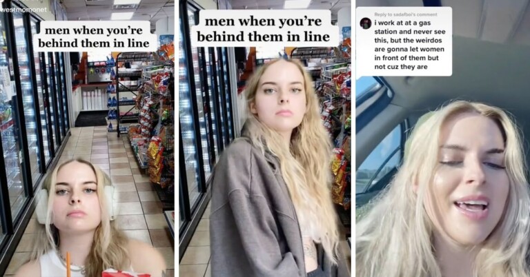 Woman Jokes About Creepy Dudes Who Stand Behind You In Line In Viral TikTok