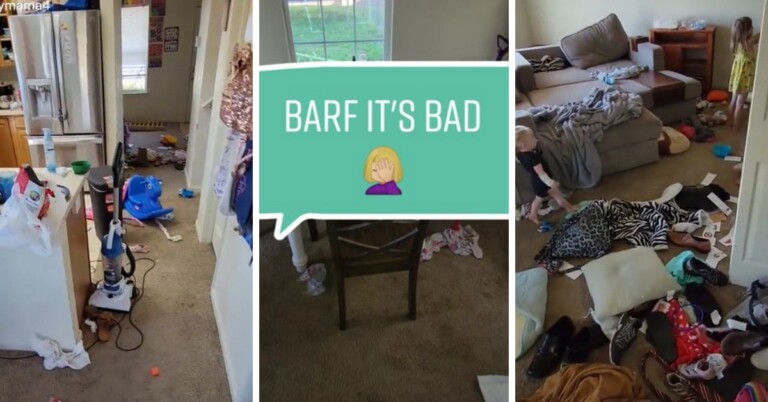 Messy Mom Goes Viral On TikTok For Brutally Honest Video About Keeping The House Clean With Kids