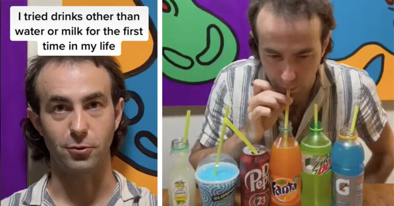 After Drinking Only Water Or Milk His Whole Life, Guy Tries McDonald’s Sprite And Goes Viral