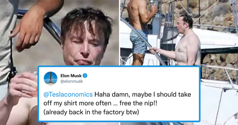 Twitter Reacts To Vacation Photos Of A Pale Elon Musk