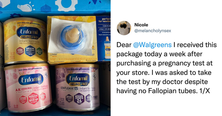 Woman Received Package Of Baby Formula A Week After Purchasing A Pregnancy Test, Twitter Reacts