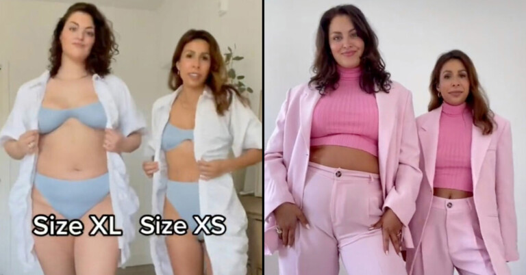 These Women Are Going Viral For Comparing XL And XS Sizes Of The Same Outfits, And It’s Pretty Eye-Opening