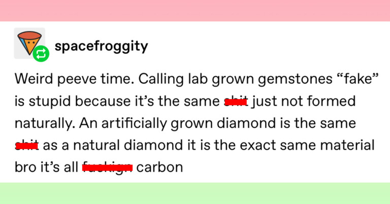 Tumblr Thread Challenges “Scam” Calling Lab Grown Gemstones “Fake”
