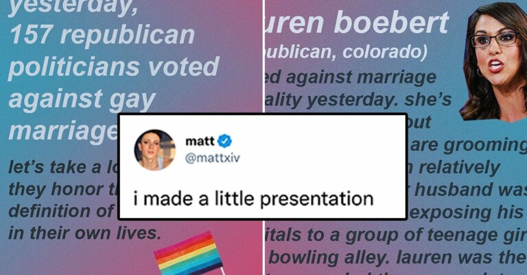 157 Republicans Voted Against Gay Marriage, So This Guy Made A Viral Presentation Showing Their Hypocritical Views On The Sanctity Of Marriage￼