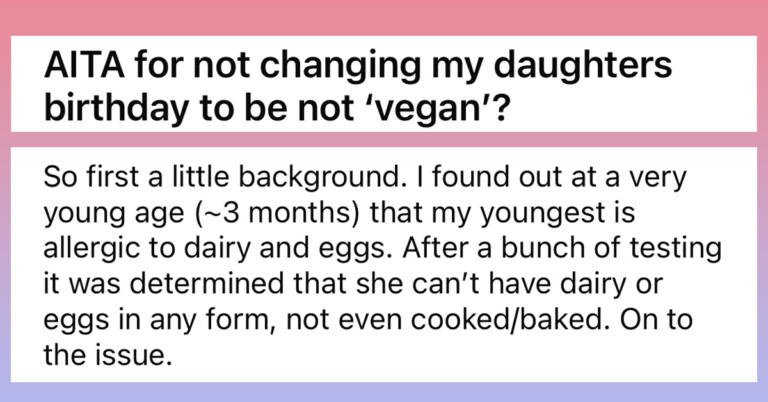 Mother Asks If She Deserved The Criticism She Got For Throwing A Vegan Birthday Party For Her Kid