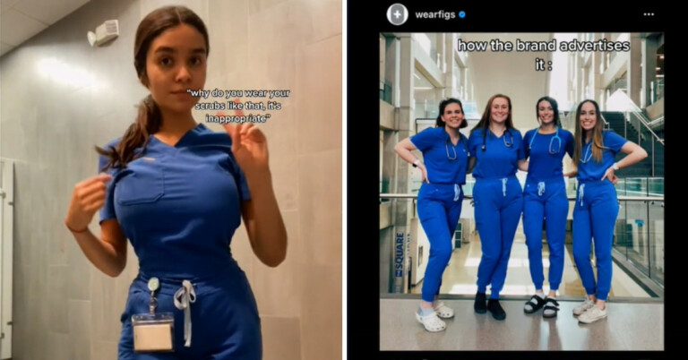 “People Have An Issue With My Body Not My Scrubs” — Internet Debate Erupts After Nurse Is Told Her Scrubs Are “Inappropriate”