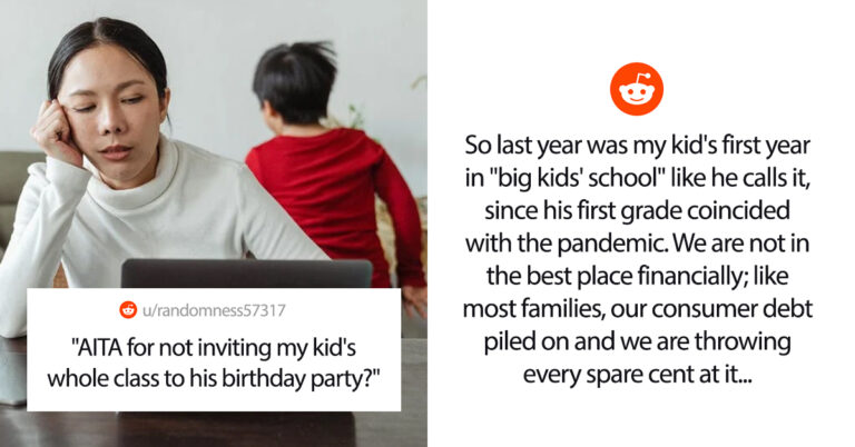 Financially Struggling Mother Receives Backlash After Not Inviting Her 8 Year Old’s Entire Class To His Birthday