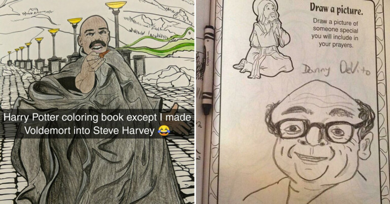 Adults Are “Corrupting” Children’s Coloring Books And Sharing Them Online (30 Pics)
