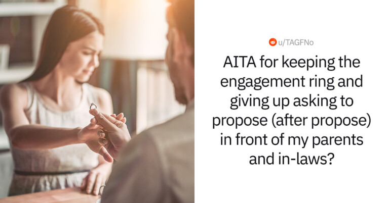 Woman Takes Back The Ring After Girlfriend Ruins The Proposal With A Silly Inside Joke