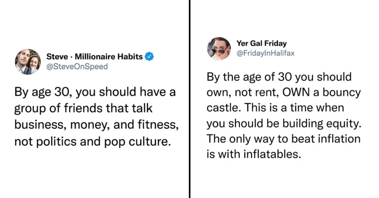 Guy Inspires The Latest Meme After Unironically Tweets What You Should Have “By Age 30” (22 Tweets)